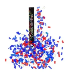 Canon à confettis Drapeau France - 30 cm - Tir à 5 m sur 20 m²