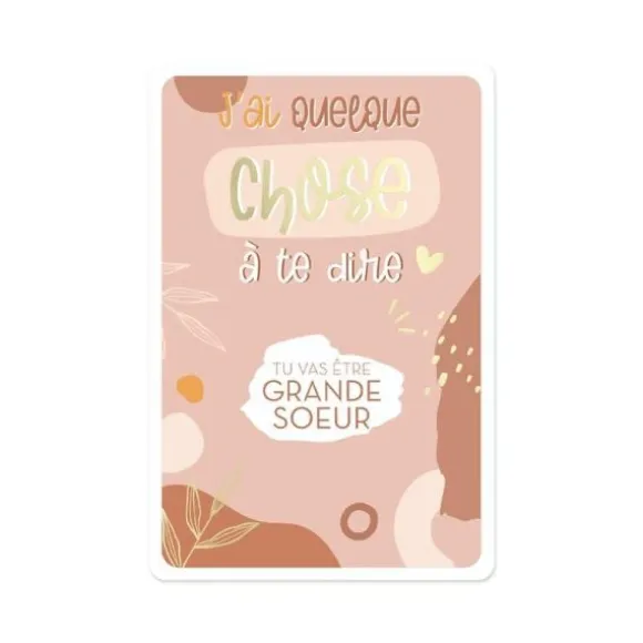 Carte à gratter Annonce - Tu vas être Grande Sœur - Collection Annonce de Grossesse