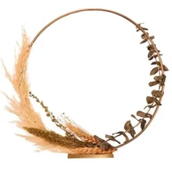 Centre de table Anneau en métal Doré - 50 cm
