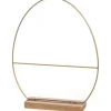 Centre de table en forme d'œuf - Métal doré - 28 cm