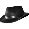 Chapeau Al Capone en feutrine noir adulte - 56-57 cm