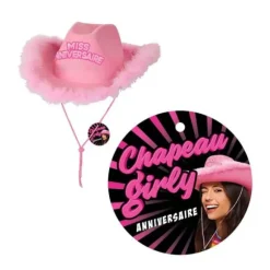 Chapeau Girly Miss Anniversaire - Couleur au choix