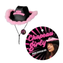 Chapeau Girly Miss Anniversaire - Couleur au choix