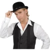 Chapeau Melon Noir Velours 59 cm