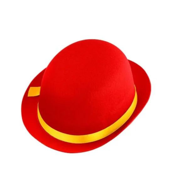 Chapeau melon rouge de clown