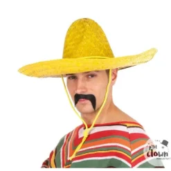 Chapeau sombrero mexicain en paille - Couleur Aléatoire