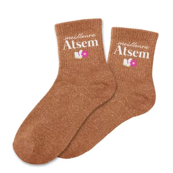 Chaussettes à paillettes - Collection Merci pour cette année - Modèle au choix