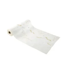 Chemin de table - Blanc et Or Halloween