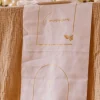 Chemin de table - Collection Communion Pureté Blanc et Or