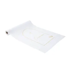 Chemin de table - Collection Communion Pureté Blanc et Or