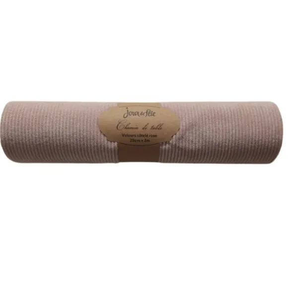 Chemin de table Fourrure - 28 cm x 3 m - Couleur Blanc