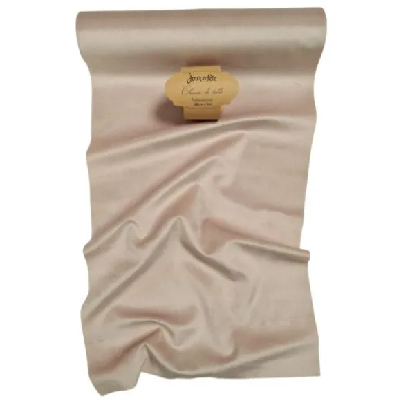 Chemin de table Fourrure - 28 cm x 3 m - Couleur Blanc