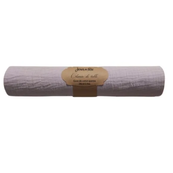 Chemin de table Fourrure - 28 cm x 3 m - Couleur Blanc