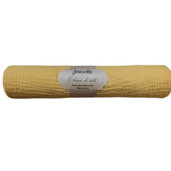 Chemin de table Fourrure - 28 cm x 3 m - Couleur Blanc