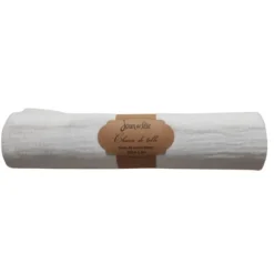 Chemin de table Fourrure - 28 cm x 3 m - Couleur Blanc