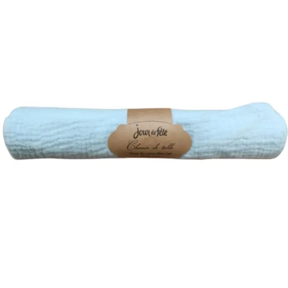 Chemin de table Fourrure - 28 cm x 3 m - Couleur Blanc