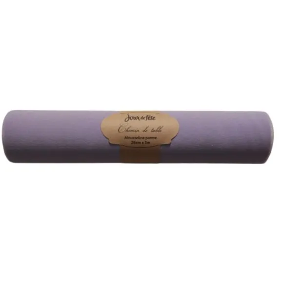 Chemin de table Fourrure - 28 cm x 3 m - Couleur Blanc