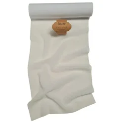Chemin de table Fourrure - 28 cm x 3 m - Couleur Blanc