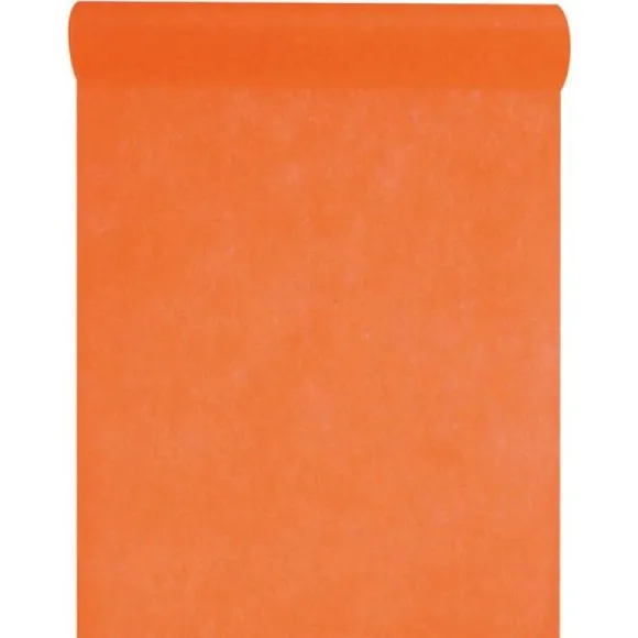 Chemin de Table Intissé Orange - 30cm x 10m