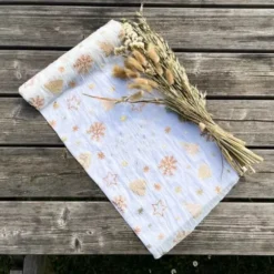Chemin de table - Merveilleux Noël Blanc et Or