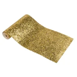 Chemin de table pailleté - 15 cm x 1,40 m - Couleur au choix