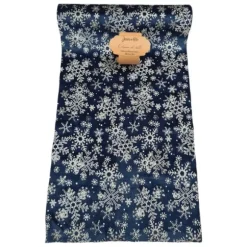 Chemin de table Velours - 28 cm x 3 m - Flocon - Noël Polaire