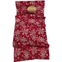 Chemin de table Velours - 28 cm x 3 m - Flocon - Noël Traditionnel