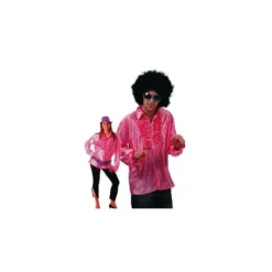 Chemise Star du Disco à froufrous - Rose - Taille au choix