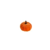 Citrouille orange en velours - Diamètre 4 cm