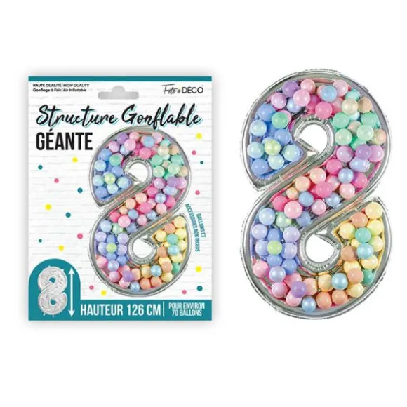 50 clips transparents pour ballons