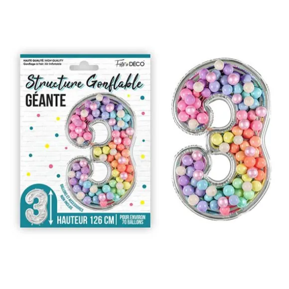 50 clips transparents pour ballons