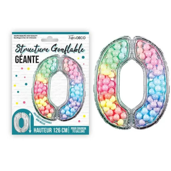 50 clips transparents pour ballons