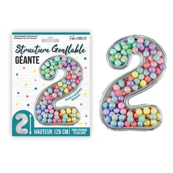 50 clips transparents pour ballons