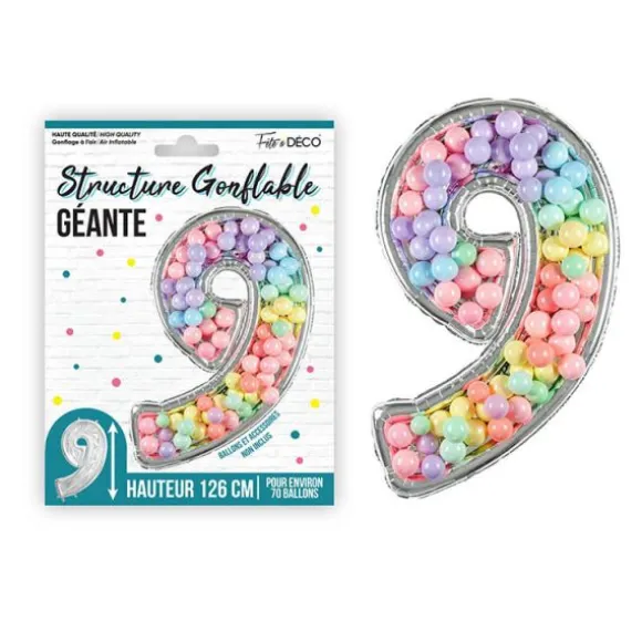 50 clips transparents pour ballons