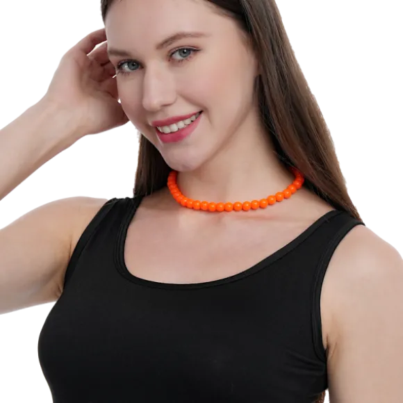 Collier de perles fluo - Couleur au choix