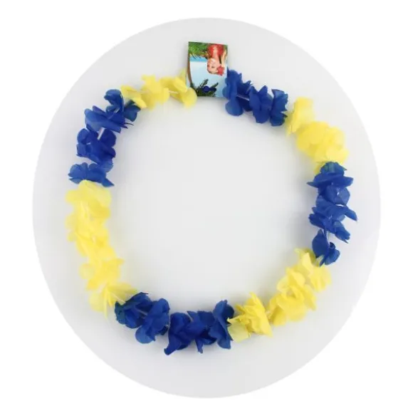 Collier Hawaïen Jaune et Bleu