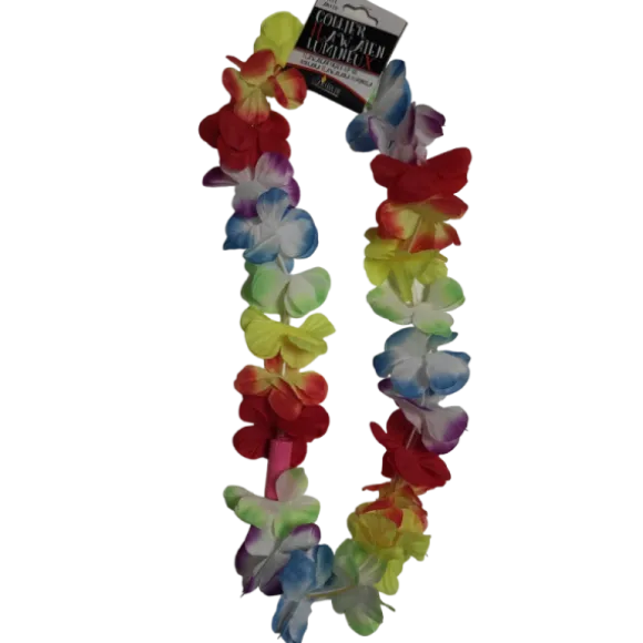 Collier hawaïen à LEDS - 42 cm - Couleur Aléatoire