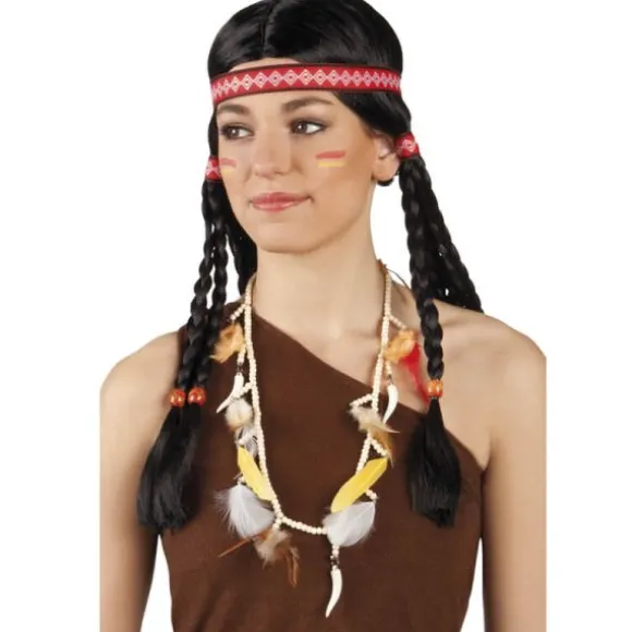 Collier Indien de perles et plumes