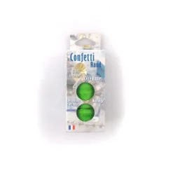 Confettis ronds vert pomme