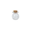 Contenant rond en verre avec bouchon en liège pour dragées - 50 ml