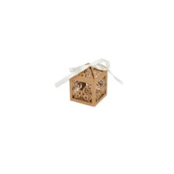 20 Contenants Papillon - 7,5 cm - Couleur Kraft