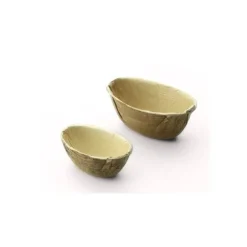 40 Coupelles Bateaux en Palmier - 6.5 cl
