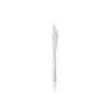 10 couteaux "Picnik" blancs incassables en polypropylène - 18 cm