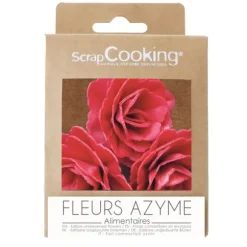 5 dahlias en azyme pour pâtisseries - Couleur au choix