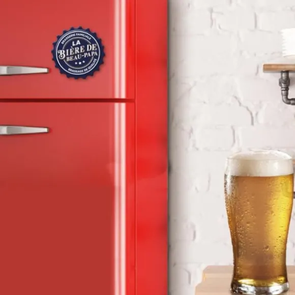 Décapsuleur magnétique affectif - La Bière de Beau-Papa - Collection Famille d'Amour