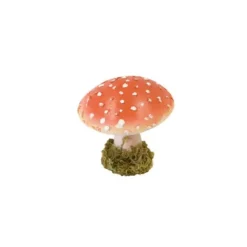 Décoration à Poser - Champignon Amanite avec Mousse