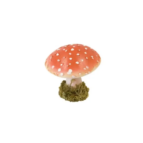 Décoration à Poser - Champignon Amanite avec Mousse