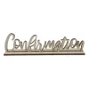 Décoration à poser en bois pour confirmation - Mot "Confirmation"