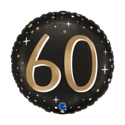 6 décorations pailletées en bois à parsemer pour anniversaire - Argent - Âge au choix