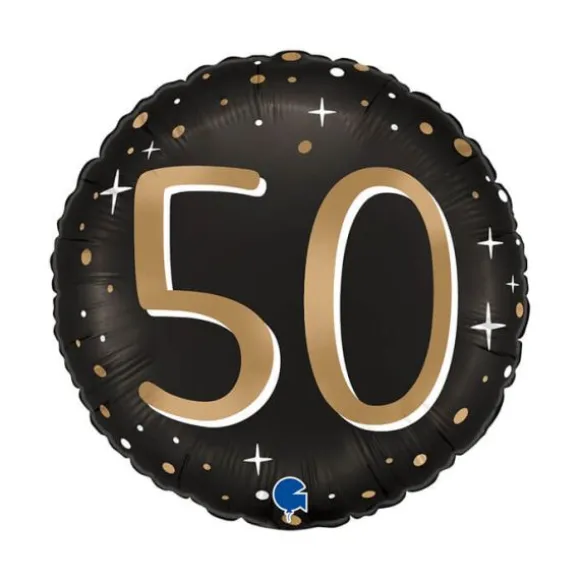 6 décorations pailletées en bois à parsemer pour anniversaire - Argent - Âge au choix